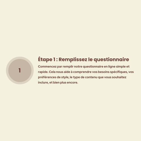 remplir le questionnaire - comment marche les présentations Prez To Market
